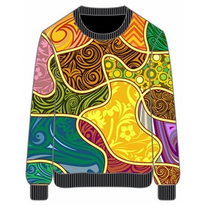 Sudadera con capucha de sublimación y cuello redondo de invierno largo de talla grande personalizada con bordado y patrón sólido para hombres/mujeres - Product Image 1