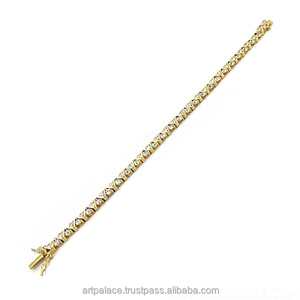 Bracelet en cristal luxueux plaqué or couleur argent bracelets porte-bonheur infini réglables pour femmes bijoux de mode - Product Image 1