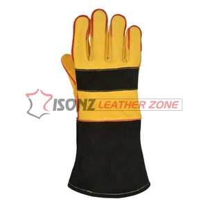 Gants de soudage TIG en cuir de vachette suédé ISONZ Leather Zone, paume renforcée, épaisseur 1,2 mm, sans silicone, sans latex, pour barbecue/MIG/TIG - Product Image 6