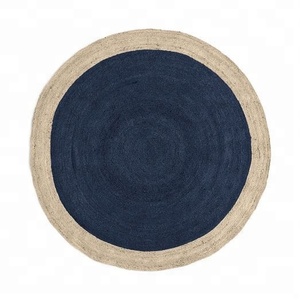 Tappeti rotondi intrecciati in iuta <span class=keywords><strong>tappeto</strong></span> in iuta multicolore <span class=keywords><strong>tappeto</strong></span> personalizzato in iuta di colore per soggiorno indoor outdoor - Product Image 2