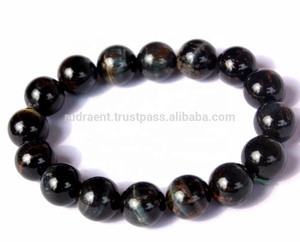 สร้อยตาเสือสีฟ้าธรรมชาติ12มม. สไตล์โบฮีเมียนสำหรับเป็นของขวัญและงานปาร์ตี้ - Product Image 6