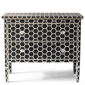 Indien en gros incrusté d'os tiroirs armoire - Product Image 5