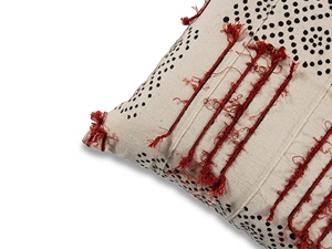 Coussin gonflable brodé en coton, pour le dos, décoratif, personnalisé, pour canapé et salon, blanc - Product Image 5