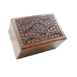 Caja de ataúd de madera grabada barata conmemorativa antigua sólida 2024 para adultos, urnas de cremación para cenizas funerarias humanas americanas/europeas - Product Image 5