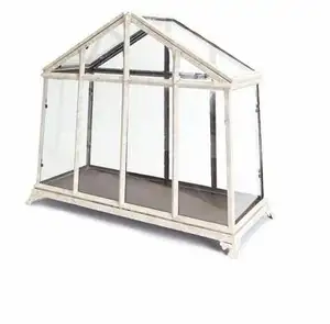 Terrario de vidrio de lujo para decoración del hogar, plantas de aire geométricas de vidrio y METAL, venta al por mayor