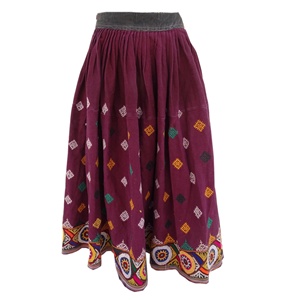 Falda de algodón rabari hecha a mano, estilo vintage, bordada a mano, banjara ghagra - Product Image 4