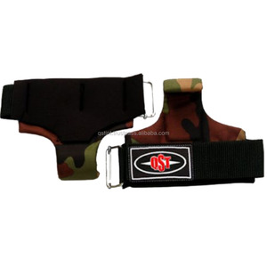 Adjustable Heavy Duty Neoprene Lifting Hooks Comfortable <b>Wrist</b> Support Straps for <b>Power</b> Weightlifting Iron Mat Hook - Product Image 3