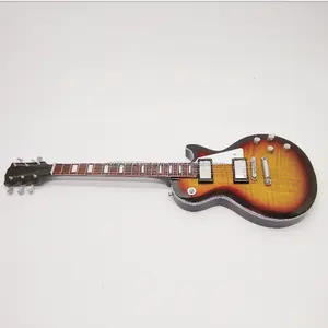 Miniatura da guitarra e miniatura instrumento musical para o presente de madeira gibson lespaul