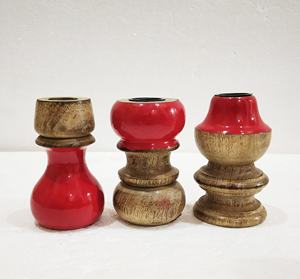 Trusted Manufacturer of Latest Design Top Quality Wooden <b>Candle</b> Stand with Metal Star Cup for Christmas and <b>Winter</b> Decoration - Product Image 3