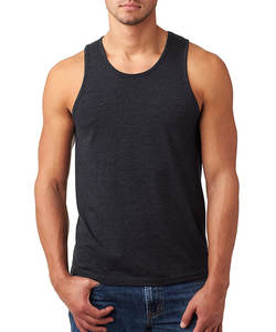 En gros personnalisé tricoté décontracté coton Stringer Gym gilet Fitness Singlet entraînement musculation hommes grande taille débardeur - Product Image 1