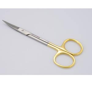 กรรไกรตัดม่านตาพร้อมจุดคมโค้งงอทีซีรอยเย็บเนื้อเยื่อตาขนาด110มม. หรือ11ซม. ทำจากสแตนเลสเยอรมัน - Product Image 6