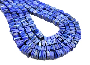 Pierre précieuse Lapis Lazuli bleu naturel lisse forme carrée perles Heishi 2019 vente en gros fabricant authentique haute qualité - Product Image 5
