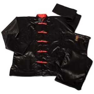 ชุดกังฟูผ้าซาตินแขนยาวปักลายมังกร/ชุดกังฟู/เสื้อผ้ากังฟู - Product Image 1