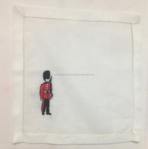 Servilleta Real Británica de lino Natural, servilletas de lino para cena, servilletas con nudo francés, servilleta de cóctel - Product Image 3