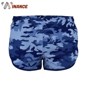 Customize Men's Casual Corduroy Sports <b>Shorts</b> 100% Polyester Full Sublimation <b>Camo</b> Print Mid Waist with Custom Logo - Product Image 3