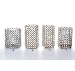 Ensemble élégant de 3 bougeoirs en cristal fabriqués à la main de magnifiques pots de lanternes pour les mariages en cristal de haute qualité - Product Image 1
