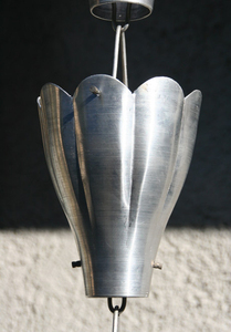 Chaîne de pluie argentée pour jardin, design traditionnel décoratif, chaîne de pluie suspendue pour jardin, intérieur et extérieur, faite à la main - Product Image 3