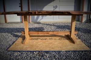 โต๊ะทานอาหารไม้อะคาเซียขอบแข็งโต๊ะรับประทานอาหารร้านอาหารและคาเฟ่เฟอร์นิเจอร์ร่วมสมัย - Product Image 3