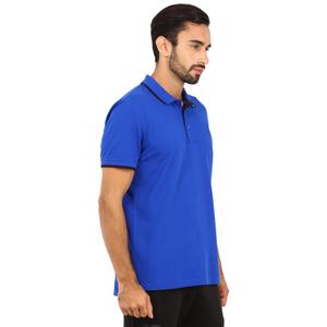Camiseta personalizada de manga corta para hombre, Polo Piqué azul - Product Image 4