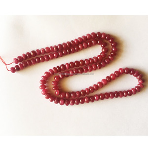 Premium <b>Ruby</b> Bead String Natural Smooth Red Gemstone Beads Genuine Quality Loose Strand for Jewelry Making Handmade Designer - Product Image 2