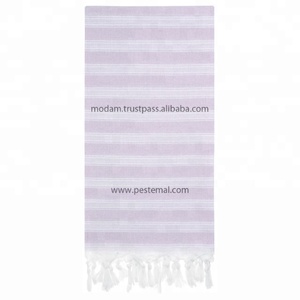 Serviette de bain à Double rayures 2 couleurs, serviette de plage, e27, offre spéciale, haute qualité, 100 coton, vente en gros, 20 couleurs différentes - Product Image 4