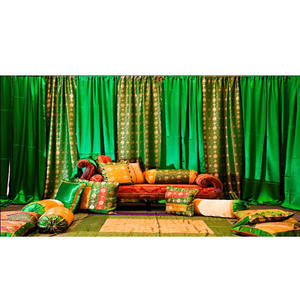 Telón de fondo para escenario de boda musulmana, cortina bordada para escenario de boda india, Mandap, a la venta - Product Image 1