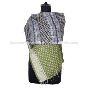 Kantha-Écharpe de travail en coton fait à la main style vintage SC1008, design tendance pour fille, hijab, étole, kantha, cousu main - Product Image 2