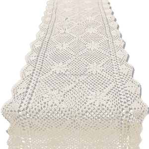 Mesa redonda asequible, macramé, ganchillo, hecho a mano, cuerda de algodón, caminos de mesa de Navidad, casa de campo, decoración del hogar, manteles - Product Image 3