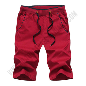 Shorts pour hommes en coton jeans Fitness Jogging Wear Shorts décontractés pour hommes Meilleure qualité Bas solides Taille élastique Marque de mode - Product Image 3