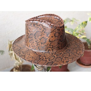 Nuevo sombrero de cuero genuino personalizado hecho a mano Real para hombres y mujeres ropa occidental moderna sombrero de vaquero elegantes sombreros de cuero de vaca - Product Image 1