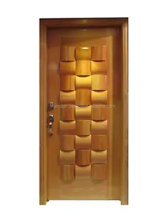 Vendedor de madera maciza de diseño clásico, puerta de entrada principal, puerta Exterior, especialmente para uso en la oficina, para uso en Cafetería