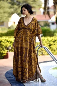 Caftán bordado a mano para mujer, ropa de verano Maxi - Product Image 2