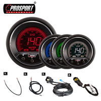 Untuk Pengukur Suhu Air Mobil LCD 4 Warna Digital 52mm Baru