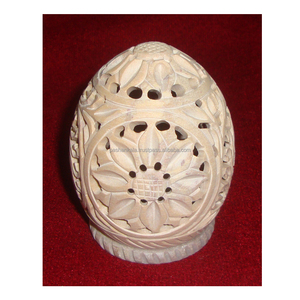 Lo último en piedra de esteatita pura, forma ovalada, piedra Natural tallada a mano, hermoso candelabro de té para decoración de hogar y Hotel - Product Image 1