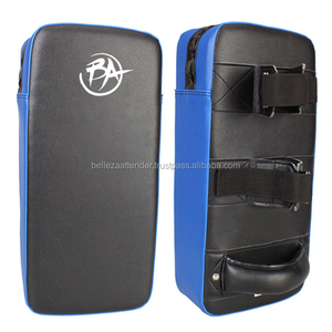 Pad de frappe thaïlandais pour Muay Thai et Kickboxing, courbé, simple, avec logo personnalisé, en cuir PU et vinyle Panda, OEM - Product Image 2