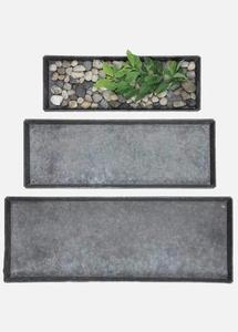 Jardinières décoratives de style américain en fer à patine verte pour la maison et le jardin avec couleur et logo personnalisables - Product Image 3