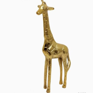 Casa de material de metal de alto jirafa de espejo de aluminio decorativo caballo - Product Image 1