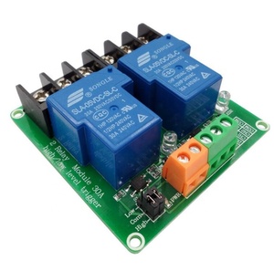 Taidacent สูงต่ำ Trigger <span class=keywords><strong>5V</strong></span> 12V 24V 2ช่องโมดูลรีเลย์ Optocouple 2 CH 30A PLC Optocoupler Isolation DC โมดูลรีเลย์ - Product Image 1