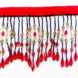 Frange perlée pour rideaux, qualité supérieure, BF52 - Product Image 1