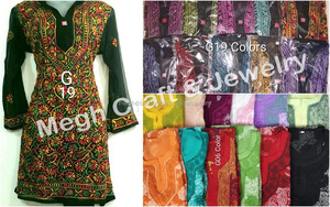 ชุดเสื้อตัวบนผ้าชีฟองผ้าคอตตอนปักลายเสื้อแฟชั่น - Product Image 4