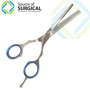 กรรไกรสแตนเลสสำหรับร้านตัดผมมืออาชีพพร้อมด้ามจับเซรามิกคมเครื่องมือความงาม - Product Image 2