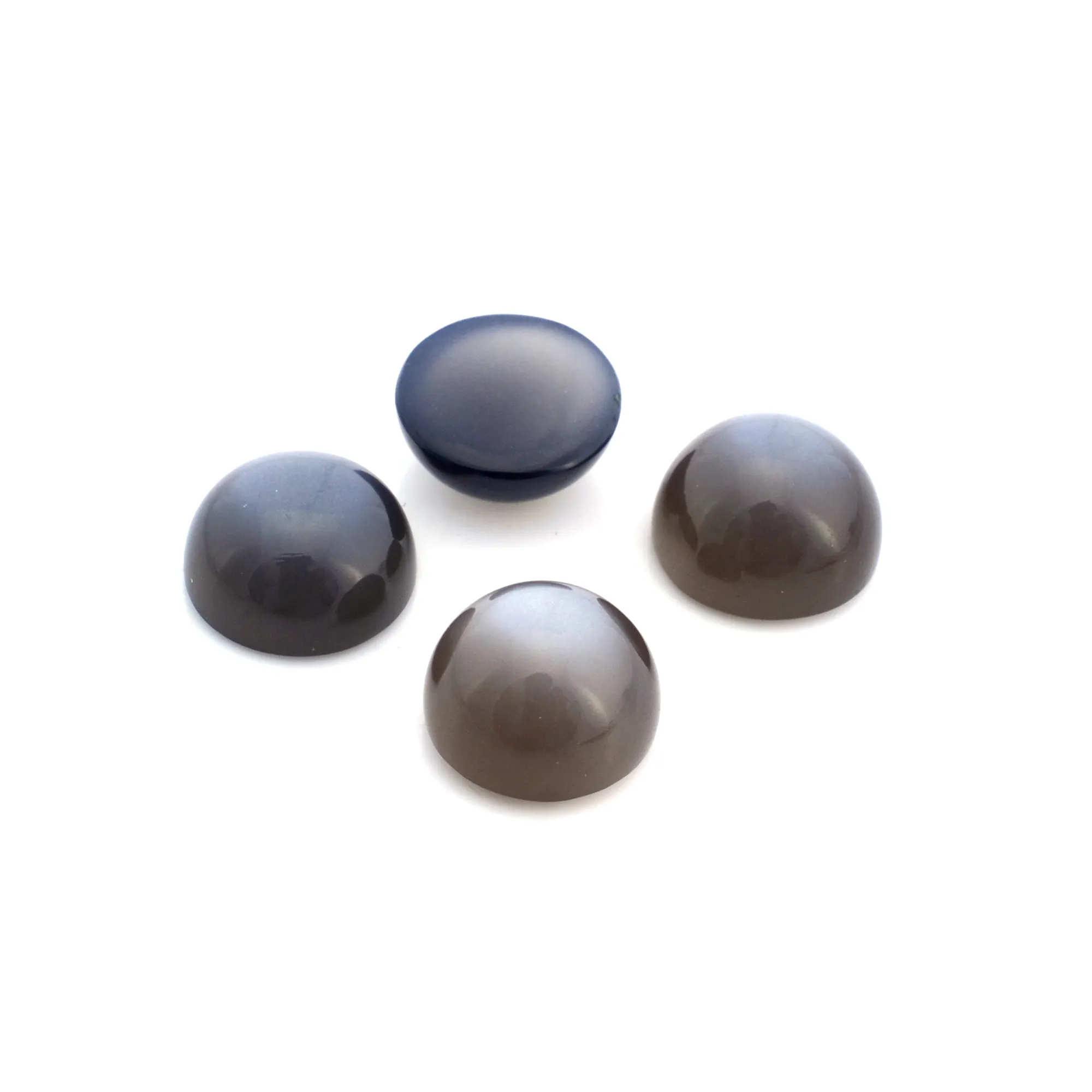 Piedra lunar de Color gris, piedras preciosas sueltas, semipreciosas, forma de cojín de alta calidad, pendientes naturales, fabricación de joyas colgantes