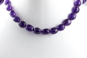 Perles de Pierre Précieuses Améthyste Violette Naturelle de Haute Qualité, Pépites à Facettes, 10 Pouces de Long, 1 Brin, Vente en Gros - Product Image 3