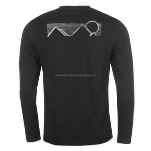 OEM 100% Cotton <b>Men's</b> T-Shirt Custom Full <b>Sleeve</b> Round Neck Printed Plus Size Options Trendy Fashion Blank Design Jersey Fabric - Product Image 4