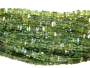 ลูกปัดหินคริสตัลสีเขียวอะพาไทต์ขนาด3x4มม. ได้รับการรับรองจากบุคคลที่สามสำหรับการทำเครื่องประดับสร้อยคอเส้นใยรักษา - Product Image 2