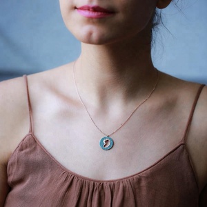 Bebé y madre diseño encanto colgante forma turca venta al por mayor hecho a mano 925 joyería de plata esterlina - Product Image 3