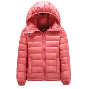 Veste à capuche matelassée style canard pour hommes, veste à capuche à bulles d'hiver, fermeture à glissière formelle, chaude, pliable et personnalisable avec logo enduit - Product Image 1