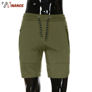 Pantalones cortos de gimnasio para hombre de alta calidad, color verde militar, pantalones cortos de Fitness para entrenamiento de gimnasio - Product Image 2