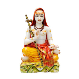 Indian Marble Shankracharya <b>Statues</b> - Product Image 1