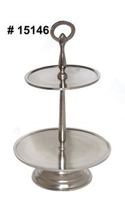 Support à gâteau en aluminium pour décoration de mariage - Product Image 3